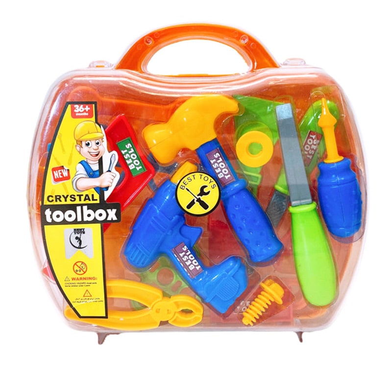 tool-box-toy اسباب بازی جعبه ابزار کیفی کریستالی